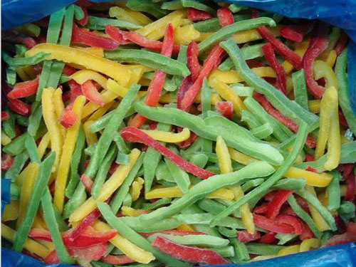 Frozen 3-mix bell pepper strips